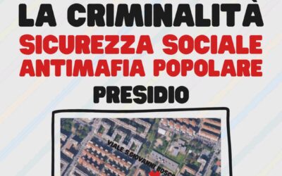 Alla criminalità si può rispondere solo come comunità